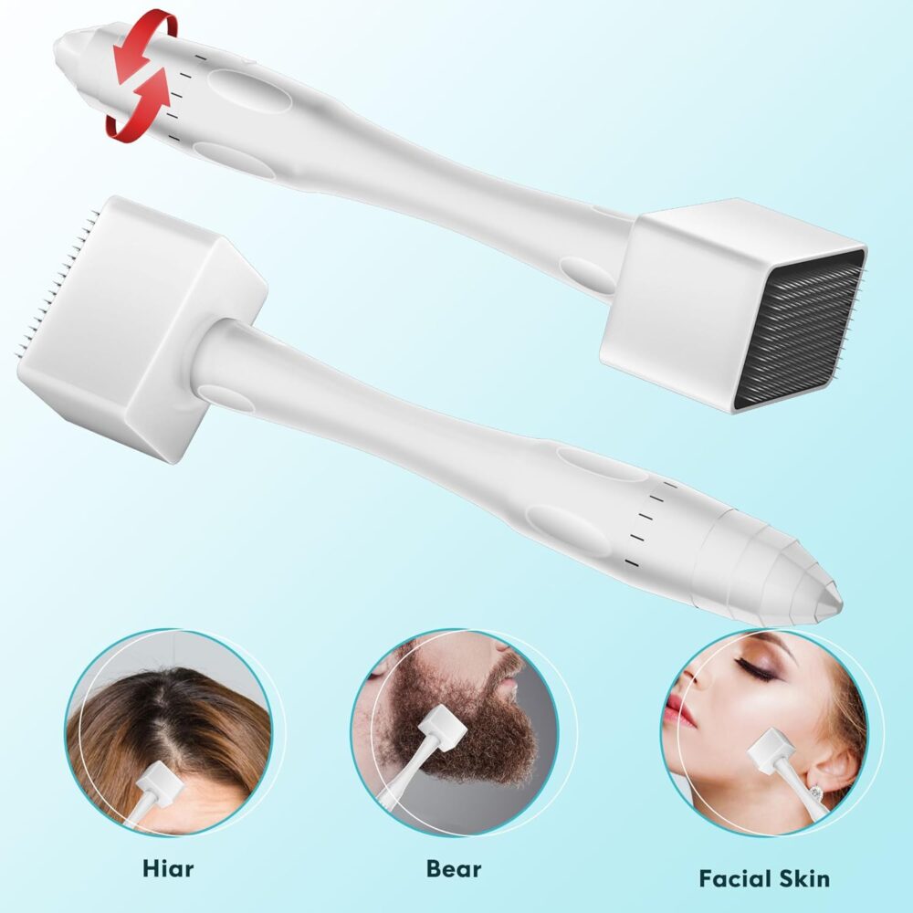 Adjustable Stamped Derma Pen with Sterile Cartridges B2B Supplier 140 Needles Micro Needling Roller - Image 5
