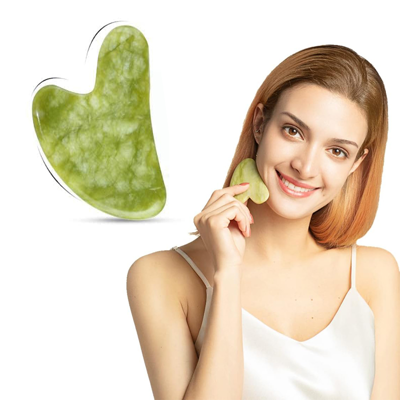 Wholease Natural Green Guasha for Facial Sculpting & Lymphatic Drainage B2B Supplier - Image 5