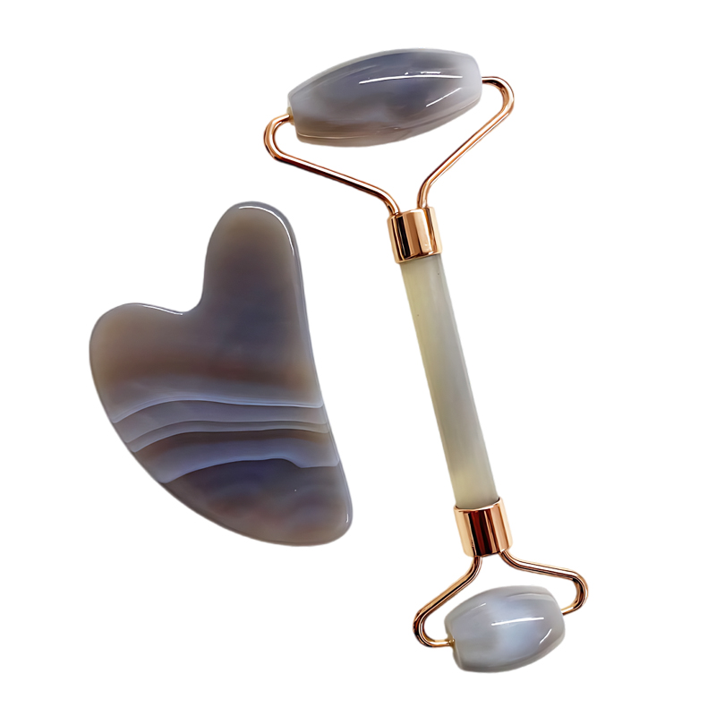 Agate Face Roller and Gua Sha