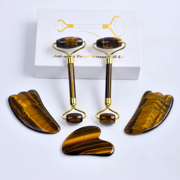 jade massage roller gua sha kit