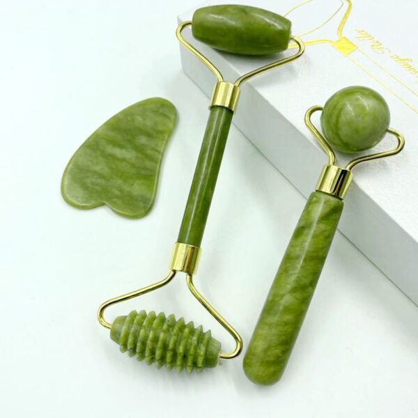 facial jade roller guasha set