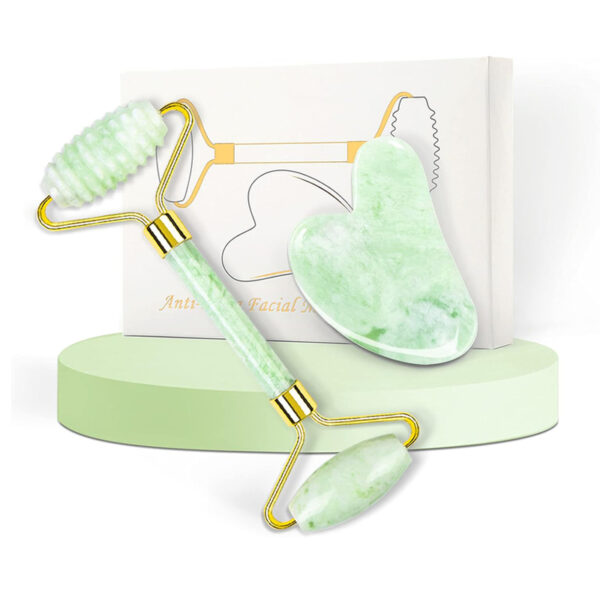 jade roller gua sha kit