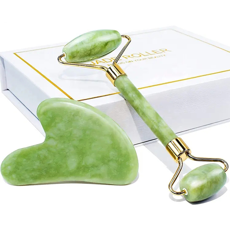 jade roller gua sha set