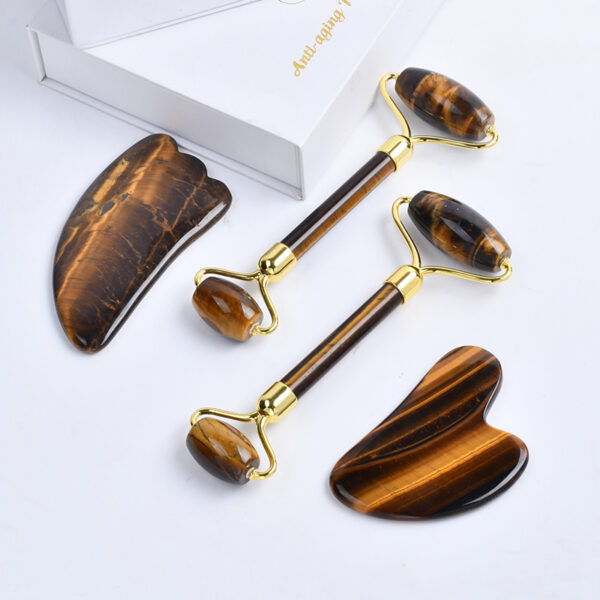 jade massage roller gua sha kit