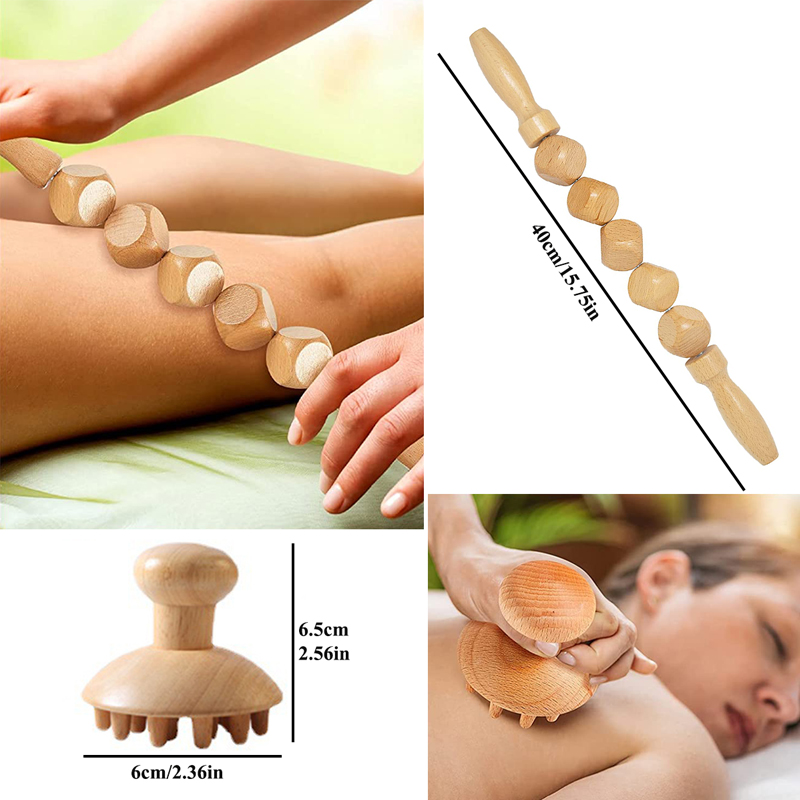 wooden massage tool