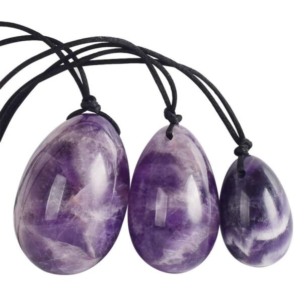 Healing Amethyst Crystal Yoni Eggs