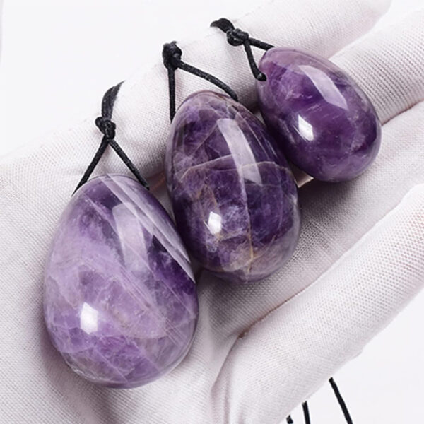 Healing Amethyst Crystal Yoni Eggs