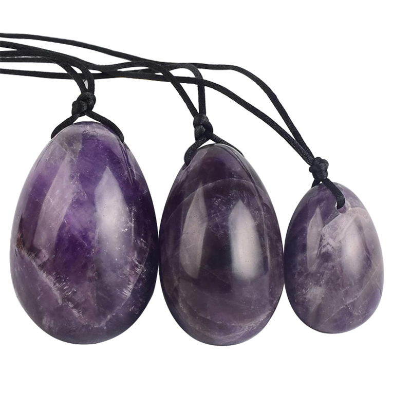Healing Amethyst Crystal Yoni Eggs