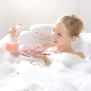 Mass-Produced Bamboo Fiber Bath Poufs