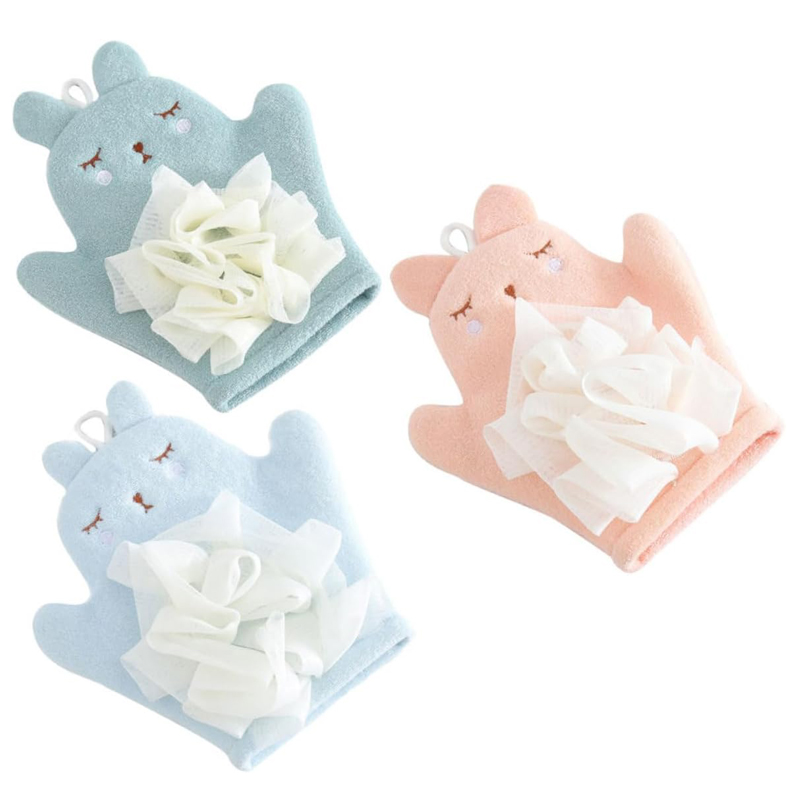 Anti-Bacterial Kids Bath Gloves