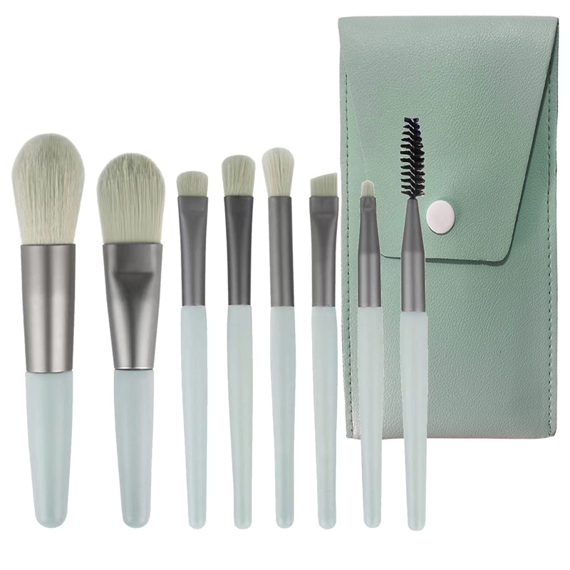 Eco-Friendly Hybrid Fiber Brush Collection Vegan Makeup Brush Sets 12-Piece Pro Kits with Custom Branding - Image 4