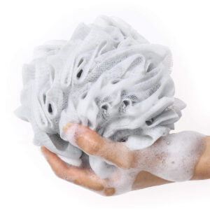 High-Lather Shower Poufs