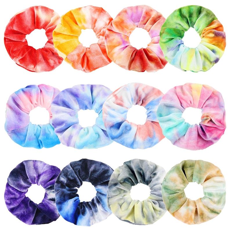 Non-Slip Velvet Scrunchies Eco-Friendly Velvet Hair Bands OEM Support & Custom Packaging MOQ 2000pcs - Image 3